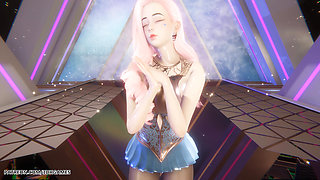 [mmd] Hyolyn - Wait Seraphine Sexy Striptease League of Legends Uncensored Hentai