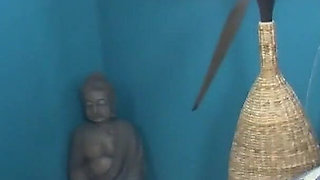 Two beautiful milfs love sharing a single cock inside their pussies