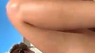 Amateur striptease and Solo masturbation