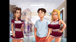 Young 18-year-olds in anime-themed public scenes