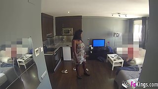 Cuban assistant offers full service. Cuban Lisa Black pleases Jordi the Shaft Boy at FAKings