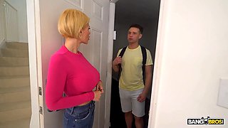 Bangbros - Casca Akashova gets a messy facial cumshot after a kinky fuck with her son's college mate