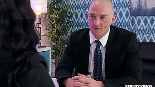 Zac Wild's Intense Office Encounter with Interracial Heat