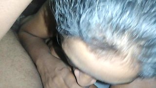 Father in Law's Gigantic Dick Hangs Out Under His Sarom for Step Daughter