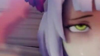Genshin Impact's Noelle Loves Fucking in BDSM Toys Gangbanged by a Group of Hilichurls 60 Fps
