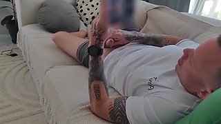 Stepsister Helps Me Cum After Catching Me Jerking Off - Ghomestory POV Handjob & Cumshot