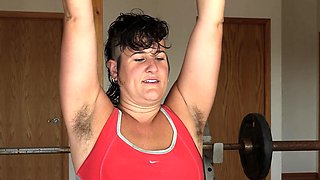 NAUGHTYNATURAL Babe Sweaty Workout With Hairy Goodies