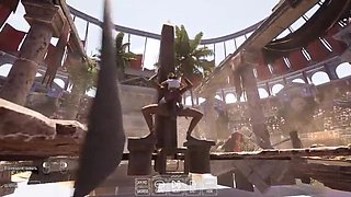 Ancient Statue Comes Alive & Fucks Lara in Arena - 3D Hentai Game with Huge Cock & Cumshot