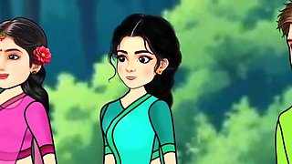 Busty Indian Girl Secret Affair - Cartoon Blowjob to Big Dick Boyfriend