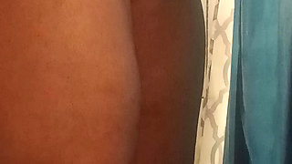 Having fun squirting in the shower