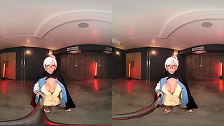 Once Danielle Renae As Seiko Removes That Long Cardigan