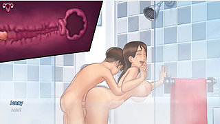 Summertime Saga - gameplay -roleplay - jenny swimming pool fucking scenes