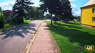 Hunt4k. red haired babe was really innocent to nail while gf was seeing