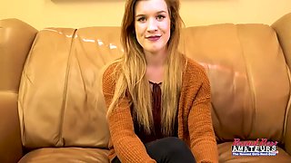 Santas Helper Ginger Hottie Keaton Masturbates And Sucks A Dick To Milk!