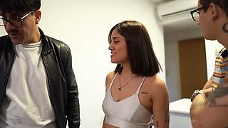 Double Creampie Foursome with Keilabassi77 & Sara Latina - Gym Orgy with Horny Hotties