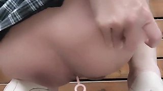 T-girl Ting xuan fuckef by playthings outdoors.