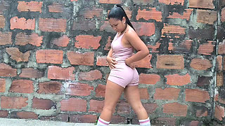 Stretching Outside and Peeing My Gym Clothes