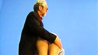 Curvy young blonde tease and fuck her old husband