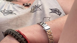 Pussy N Pubes Play in Transport Makes My Fingers Smell Amazing!