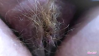 Hairy Mature BBW Wife Shows Her Big Natural Tits Up Close - Homemade Amateur Video