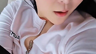 Korean Teen Flashing in the Car
