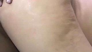 Black cock ramming this milf on couch