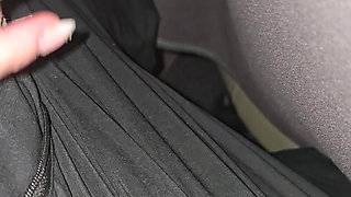 Handjob on the plane with people all around!