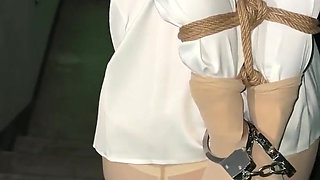 Outdoor Staircase Straight Arm Untie Challenge