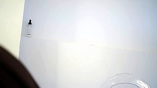 College teen with big boobs glass anal toy