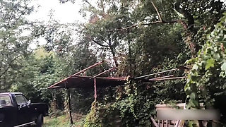 My Wife Luna Horny Outdoor Fuck with Gardener - Amateur Italian Couple Real Sex