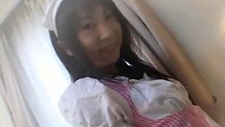 Asian teen solo slut plays with her clit