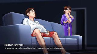 new step mom and step son  make amazing seen in summertime saga part 6