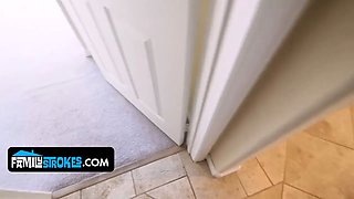 Bratty molly makes a halloween deal and pounds her stepdad