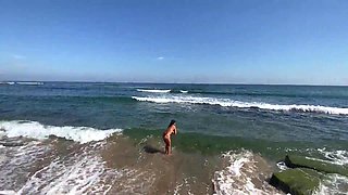 Pov! Best sex with friend's mom! I fuck both on the beach and in the hotel!