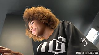 Czech Streets 121 Black seductive hairdresser