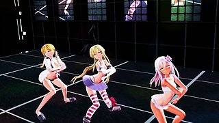 Foxy 3D Superwoman bounces up and down on a cock