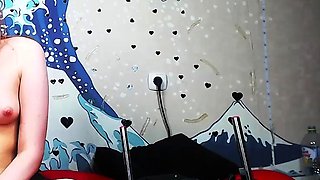 Small tit girl Georgia Jones masturbating in panties