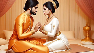 Beautiful Bhabhi Got Doggie Cream pie in Indian Saree