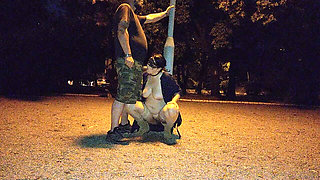 Stupid Cunt Takes Daddy's Piss in Her Mouth