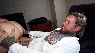 Gorgeous Russian chick Alessandra Jane banged by her tattooed lover