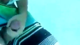 Underwater Jerk-Off Session Outdoors - Amateur Style