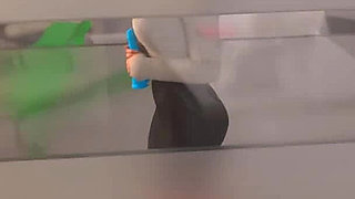 In Security: Silly Girl with Big Tits and Ass Is Sucking off Mr. Big Dick Boss Man in His Office - Episode 7