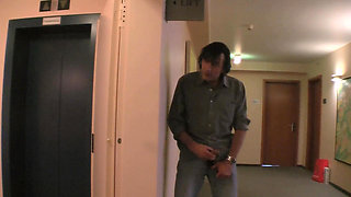 College Babe in Vintage Threesome Clip with Double Blowjob and Cum in Mouth