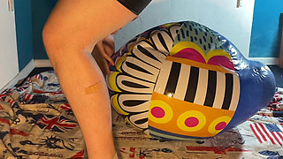 3 Huge 100cm Beach Balls Crushed by Us! 2 Cameras with Slowmo