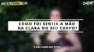 PROMINENT HONEYS GARGLE EACH OTHER IN COUCH