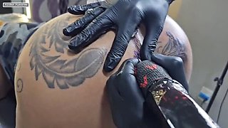 Big Booty Milf Gets Bigger Tattoo And Creamy Fuck