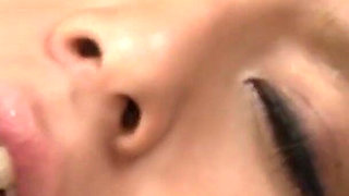 Japanese Babe Blows Two Guys Before Getting Her Hairy Pussy Smashed