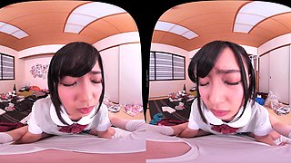 Japanese Students Surrenders to Wild Passion in Virtual Reality
