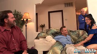 Cuckold Watches Closely as His Wife Zoey Holloway Fucks a Stranger