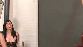 Humiliating dominating wax-play